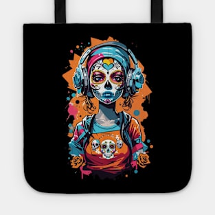 skull girl Tote