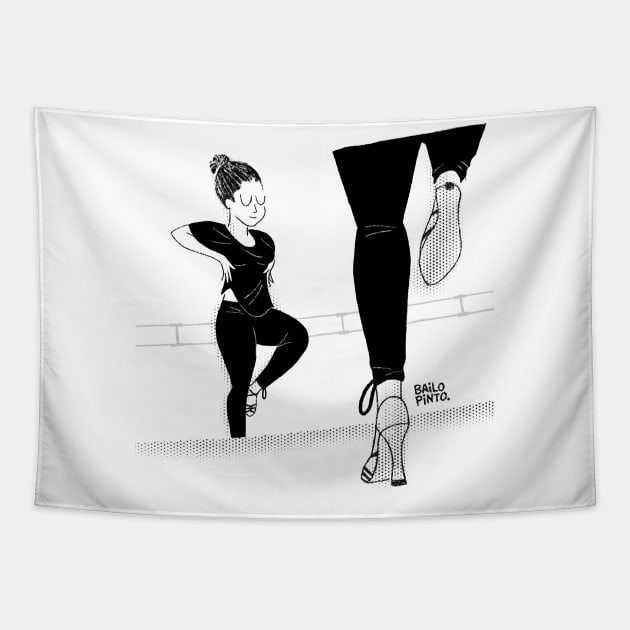 Woman dancing salsa Tapestry by bailopinto