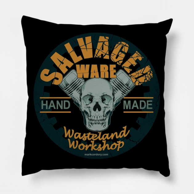 SALVAGED Ware Wasteland Workshop Pillow by SALVAGED Ware