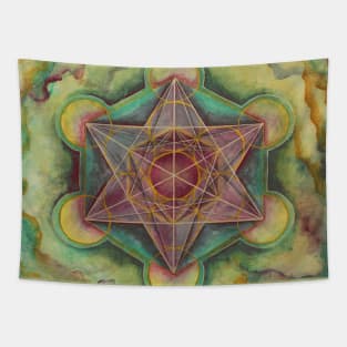 Metatron's Cube Painting Sacred Geometry Tapestry