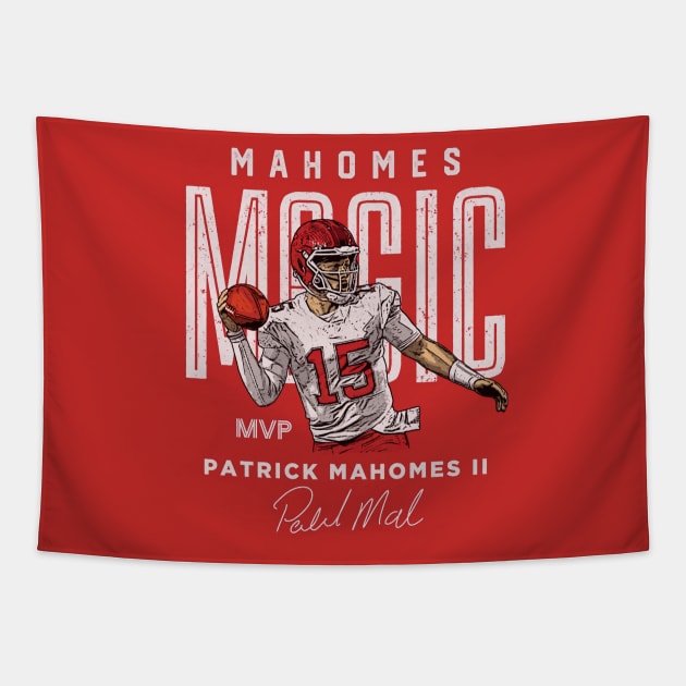 Patrick Mahomes II Kansas City Magic Tapestry by Chunta_Design