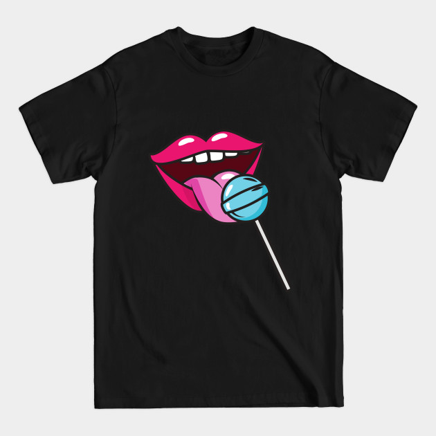 Discover Lollipop Lips - Lollipop - T-Shirt