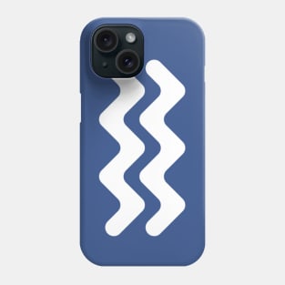 Aquarius Zodiac Symbol Phone Case