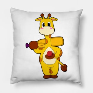 Giraffe Cricket Cricket bat Pillow