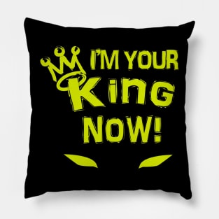 I'm your king Black Superhero tshirt Pillow