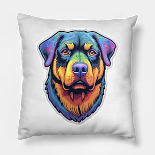 Loyal Companion - Majestic Rottweiler Design Pillow