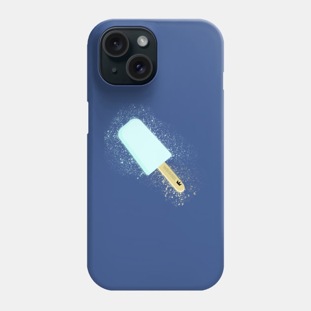 Sea Salt Ice Cream Glitter Paint Splatter Phone Case by MidnightSky07