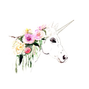 Unicorn, watercolor T-Shirt