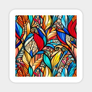 Stained Glass Beauty Magnet