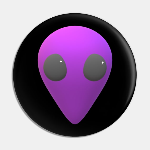 Purple Alien Pin by ExistingTM
