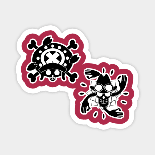 Chopper and Robin Jolly Roger 2 Magnet