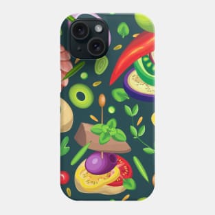 tasty food vegetables Phone Case