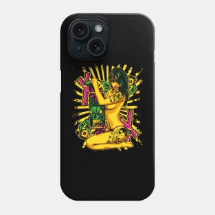 woman skateboarding Phone Case