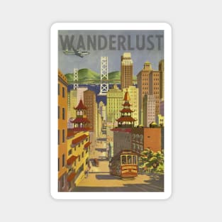 Vintage Wanderlust Magnet