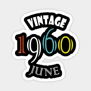 1960 - Vintage june Birthday Magnet