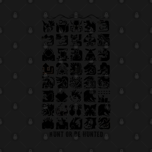 Disover Monster Hunter - Hunt or be Hunted v2 - Monster Hunter - T-Shirt