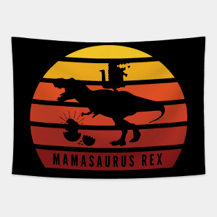 Funny Mama T-Rex Dinosaur Tapestry