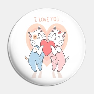 Cat valentine love Pin