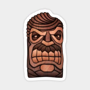 Ron Swanson Tiki Mask Magnet