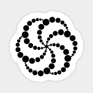 Hex Spiral Crop Circle Magnet