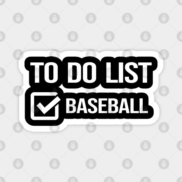 To do list baseball Magnet by madani04