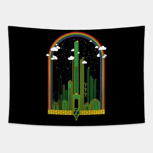 The Rainbow at the End of The Road Tapestry