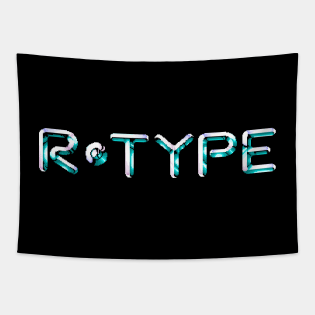 R-Type Logo Tapestry by GraphicGibbon