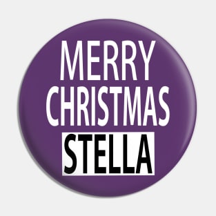 Merry Christmas Stella Pin