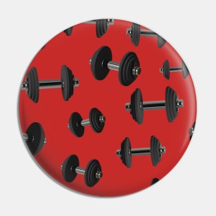 3d dumbbell seamless pattern perfect for people who loves gym Pin