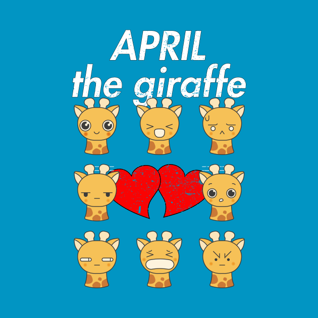 April The Giraffe Emoji Funny by RaisedByBears