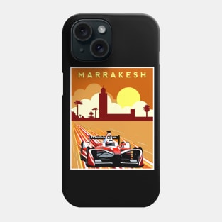 MARRAKESH GRAND PRIX : Auto Racing Advertising Print Phone Case