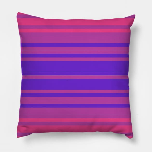 Green Pink and Purple Gradient Stripes Pillow by saradaboru