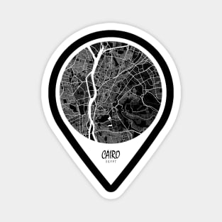 Cairo, Egypt City Map - Travel Pin Magnet