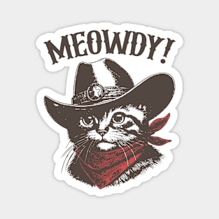 Meowdy Cat Magnet