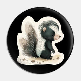 Smiling Skunk Pin