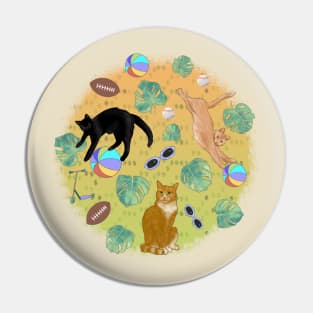 Summer Cats Pin