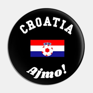 ⚽ Croatia Soccer, Zastava Hrvatske Flag, Ajmo! Team Spirit Pin