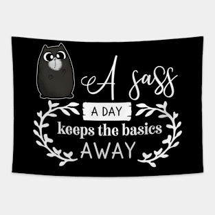 A Sass a Day Cute Cat Tapestry