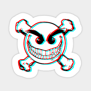 Retro 3D Glasses Style - Evil Ernie Magnet