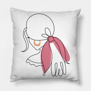 Abstract Woman Pillow