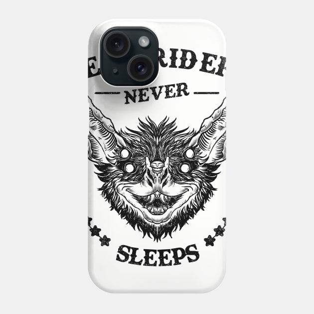 Real Riders Never Sleeps Phone Case by massai