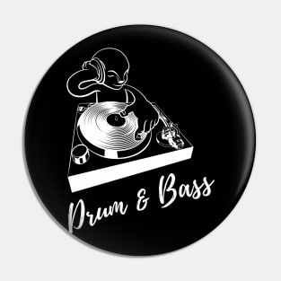 Drum n Bass Buddha DJ Mixing Vinyl Pin