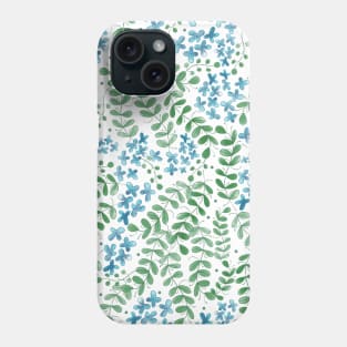 Leaves and flowers Phone Case