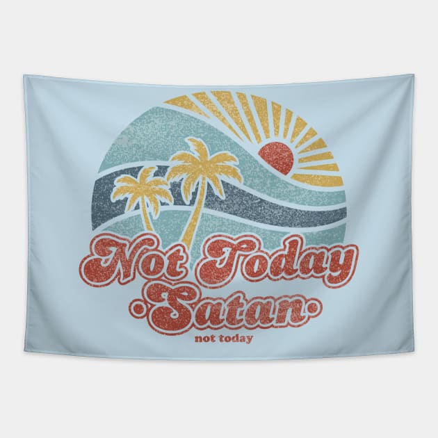 not today satan Tapestry by remerasnerds