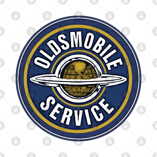 Oldsmobile Service Vintage Emblem Sign by Wilcox PhotoArt