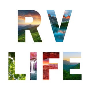 RV Life Camping Adventure Images T-Shirt