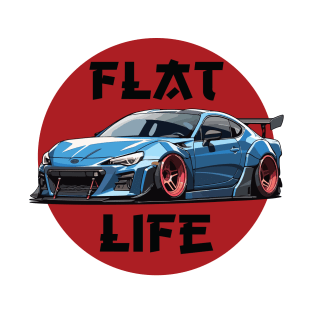 Subaru BRZ Car Art - Widebody Modified Flat Engine JDM Car T-Shirt