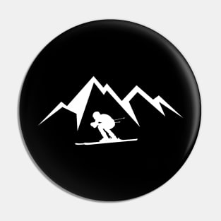 Skiing in High Altitude Pin