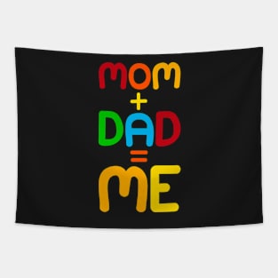 Mom + Dad = Me - Kids Children Parent Gene Combination Tapestry