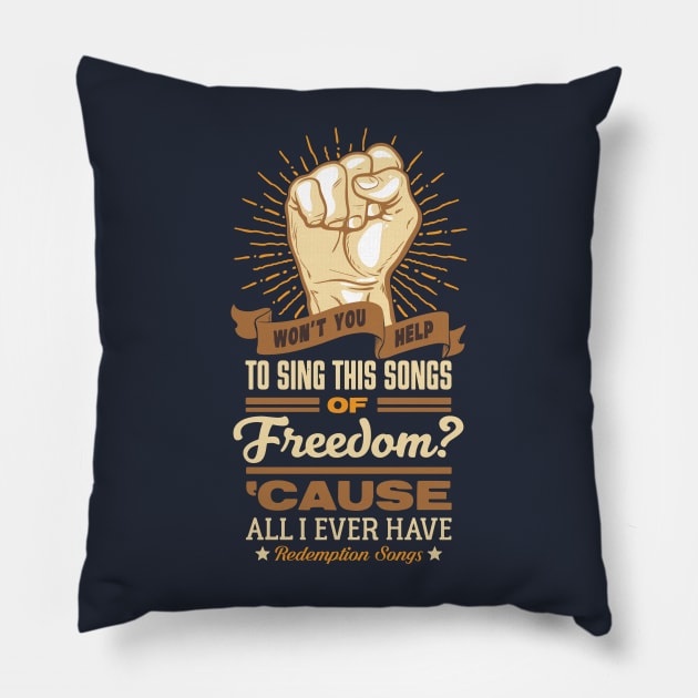 Redemption Quote Pillow by renatodsc